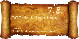 Török Engelbert névjegykártya